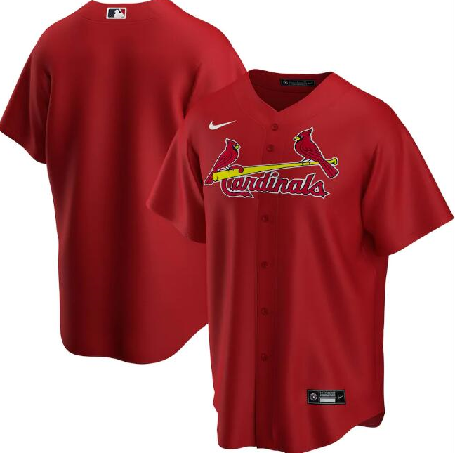 Men's St. Louis Cardinals Blank Red Cool Base Stitched Jersey